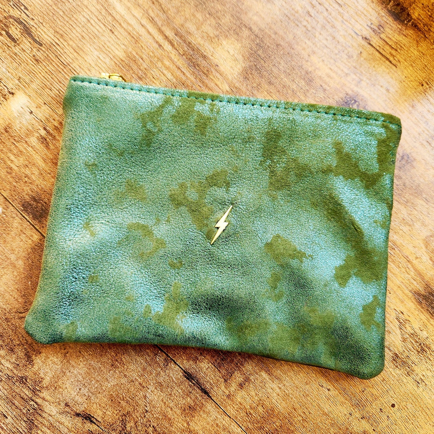 metallic kashmir green bolt