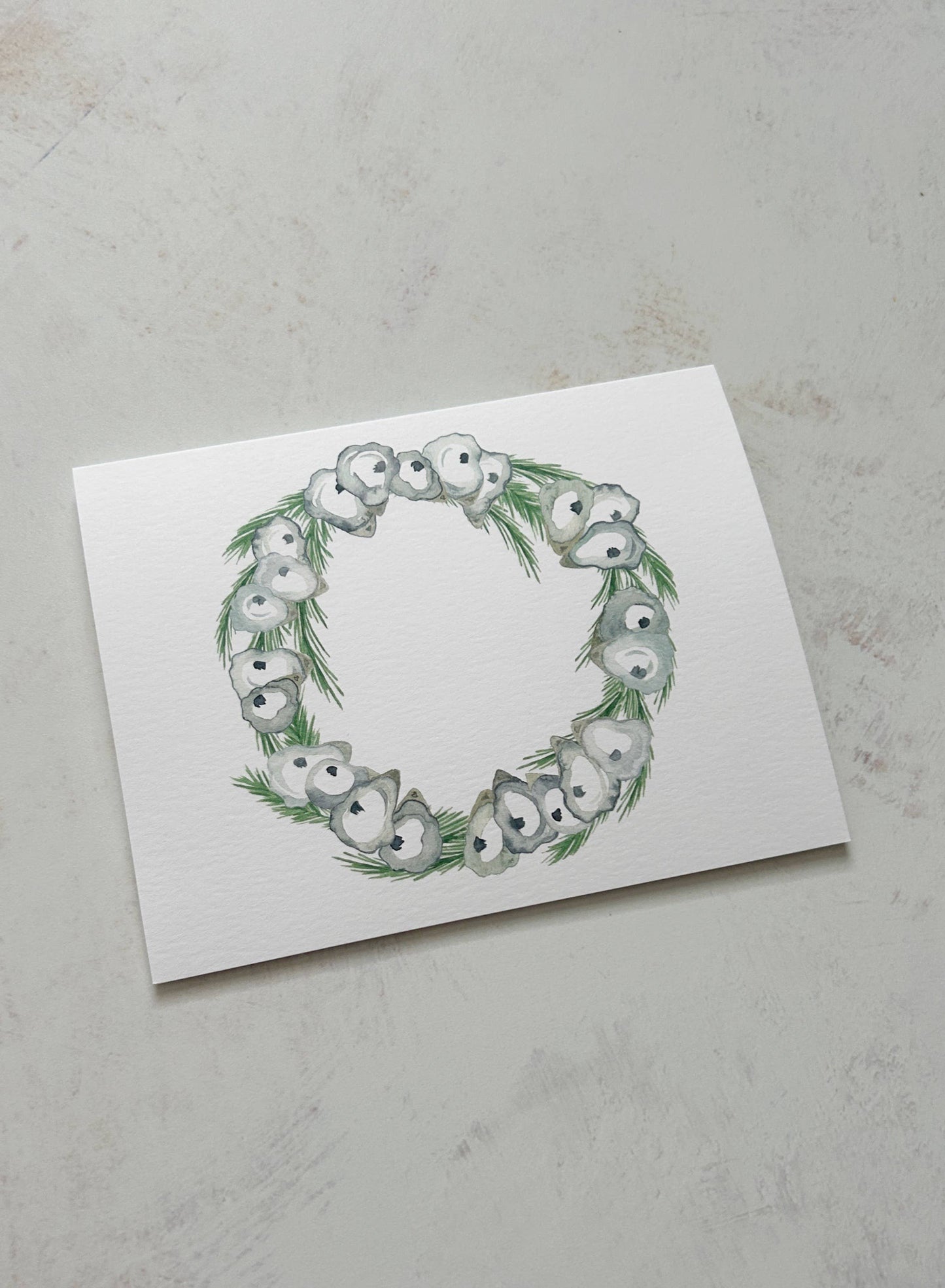 Oyster Wreath Stationery Card Box Set