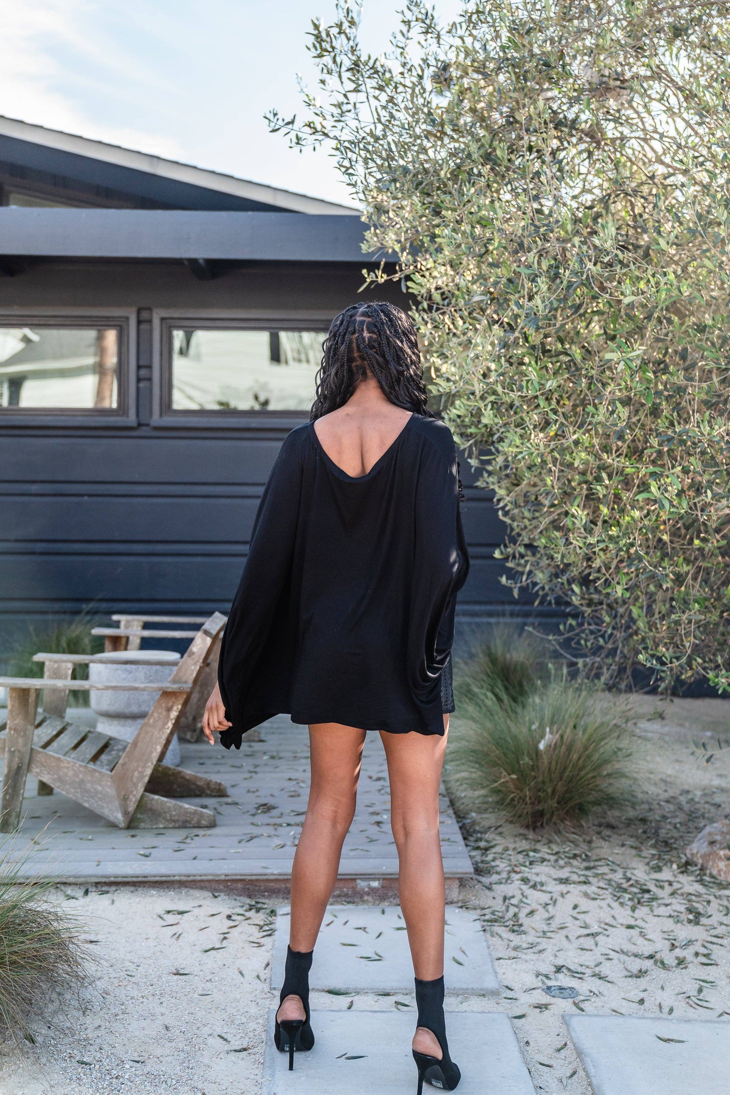 Onyx Scarf Top