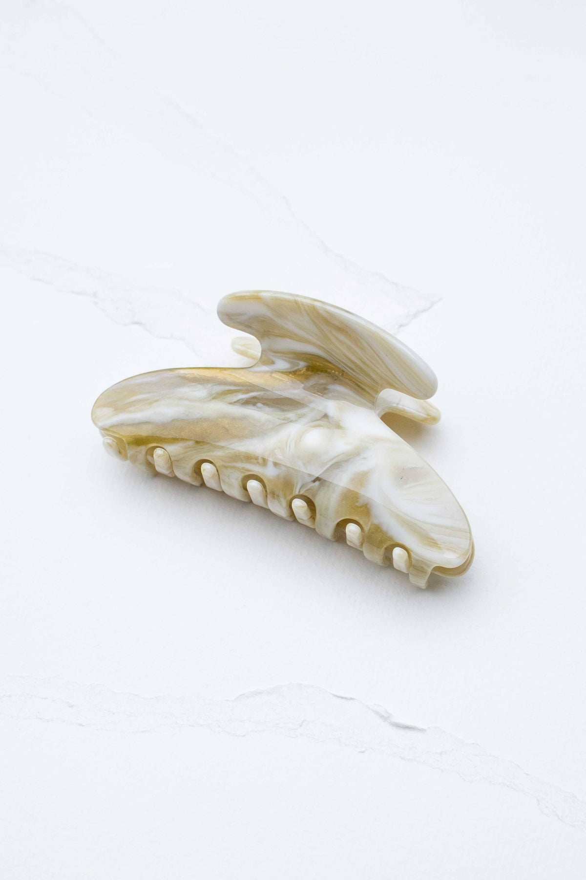 Midnight Gloss Cellulose Acetate Hair Claw Clip