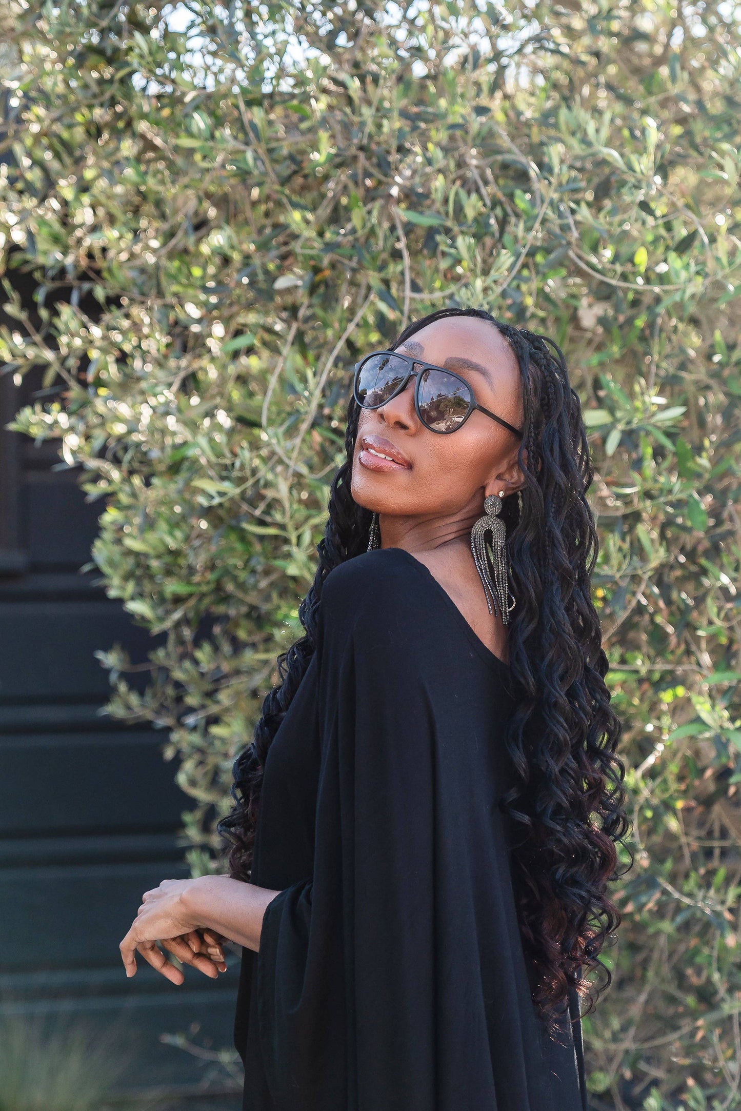 Onyx Scarf Top