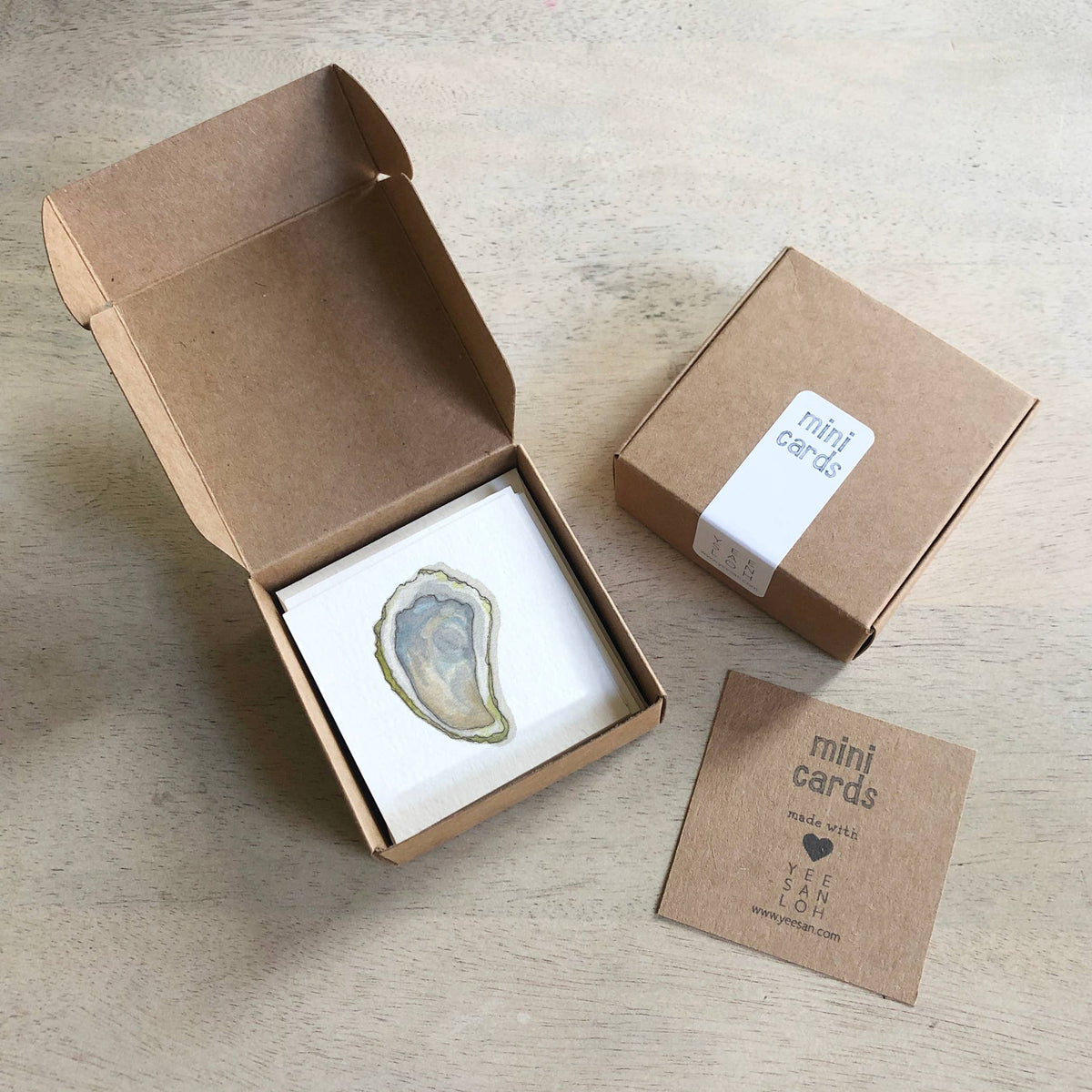 Mini Cards Set / Oysters