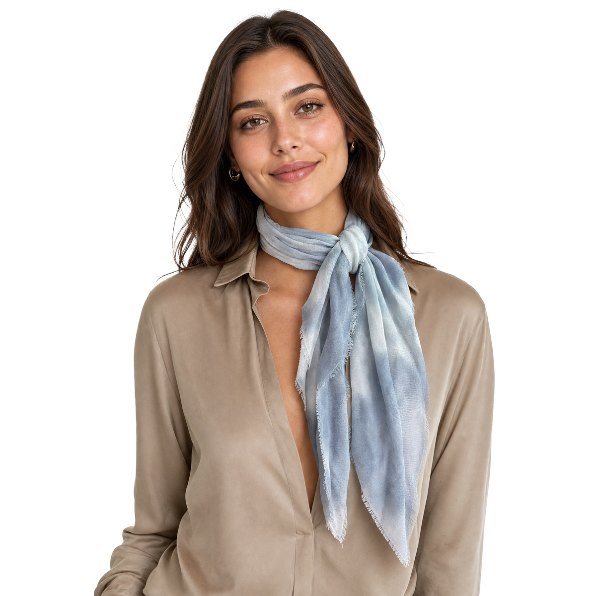 Cashmere Blend Tie Dye Neckerchief