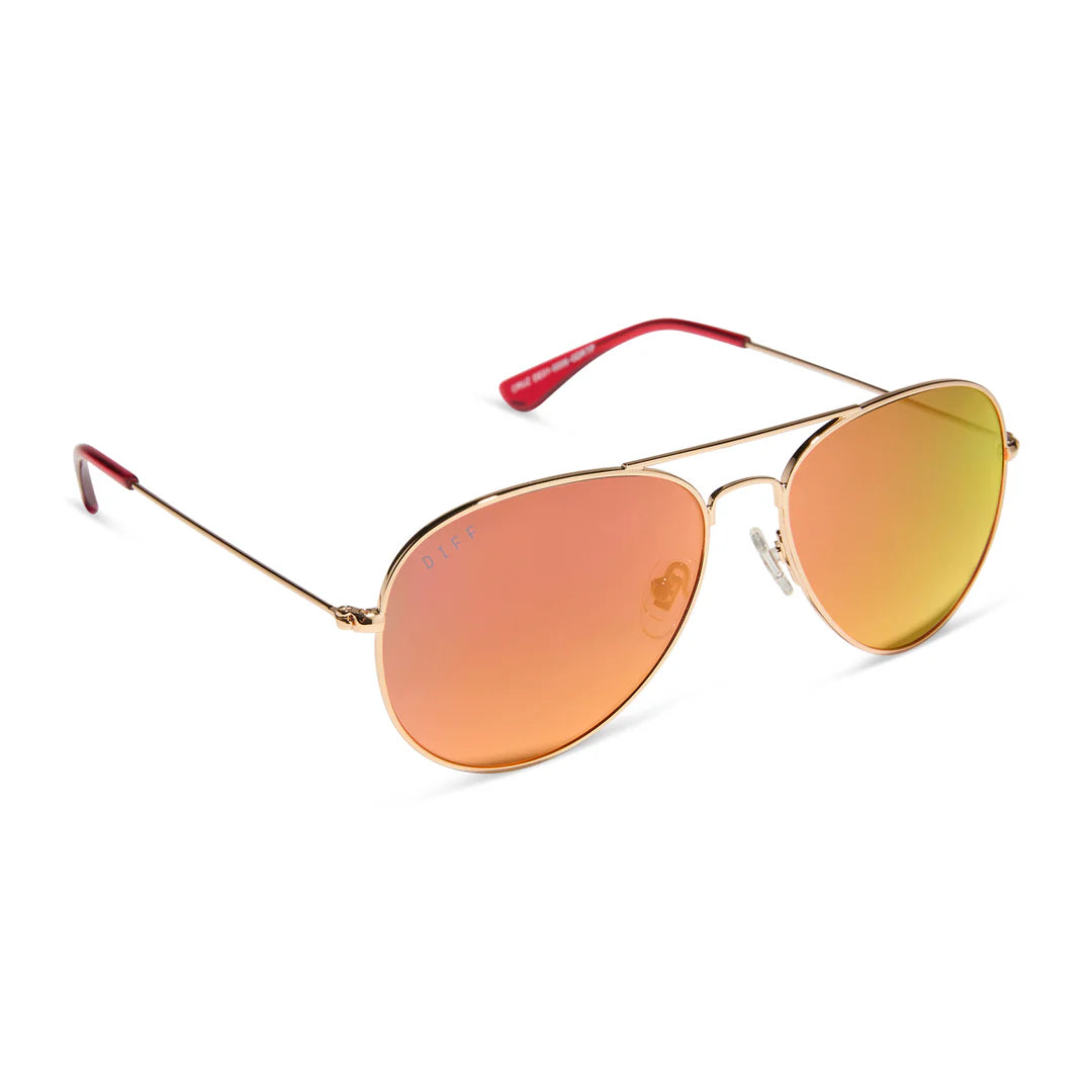 cruz gold & red hot summer mirror polarized