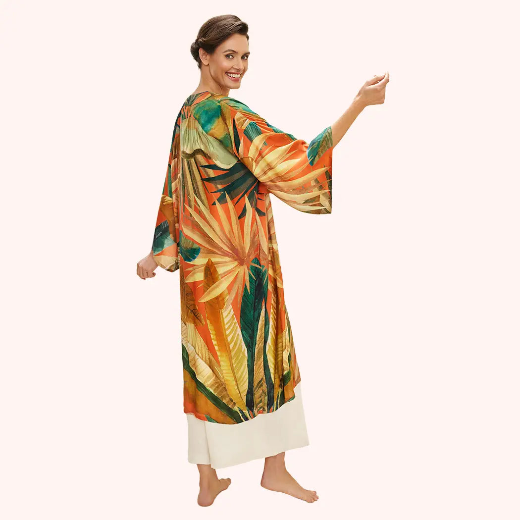 Painted Palms Kimono