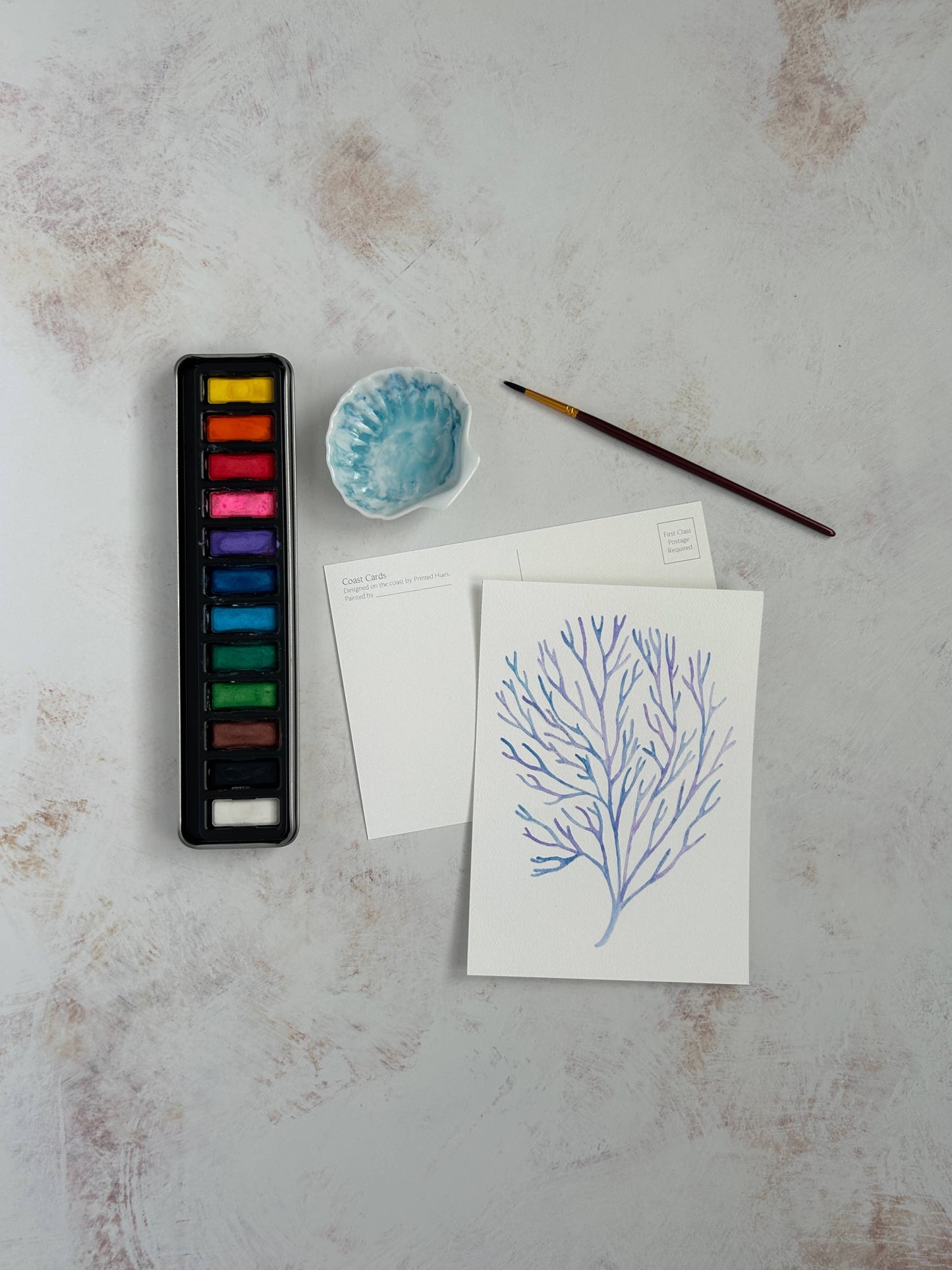 Watercolor Kit with Coast Cards