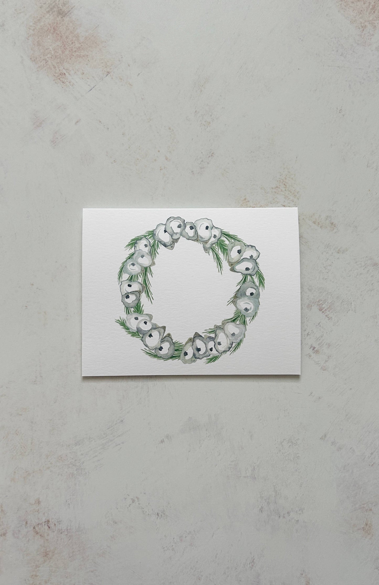 Oyster Wreath Stationery Card Box Set