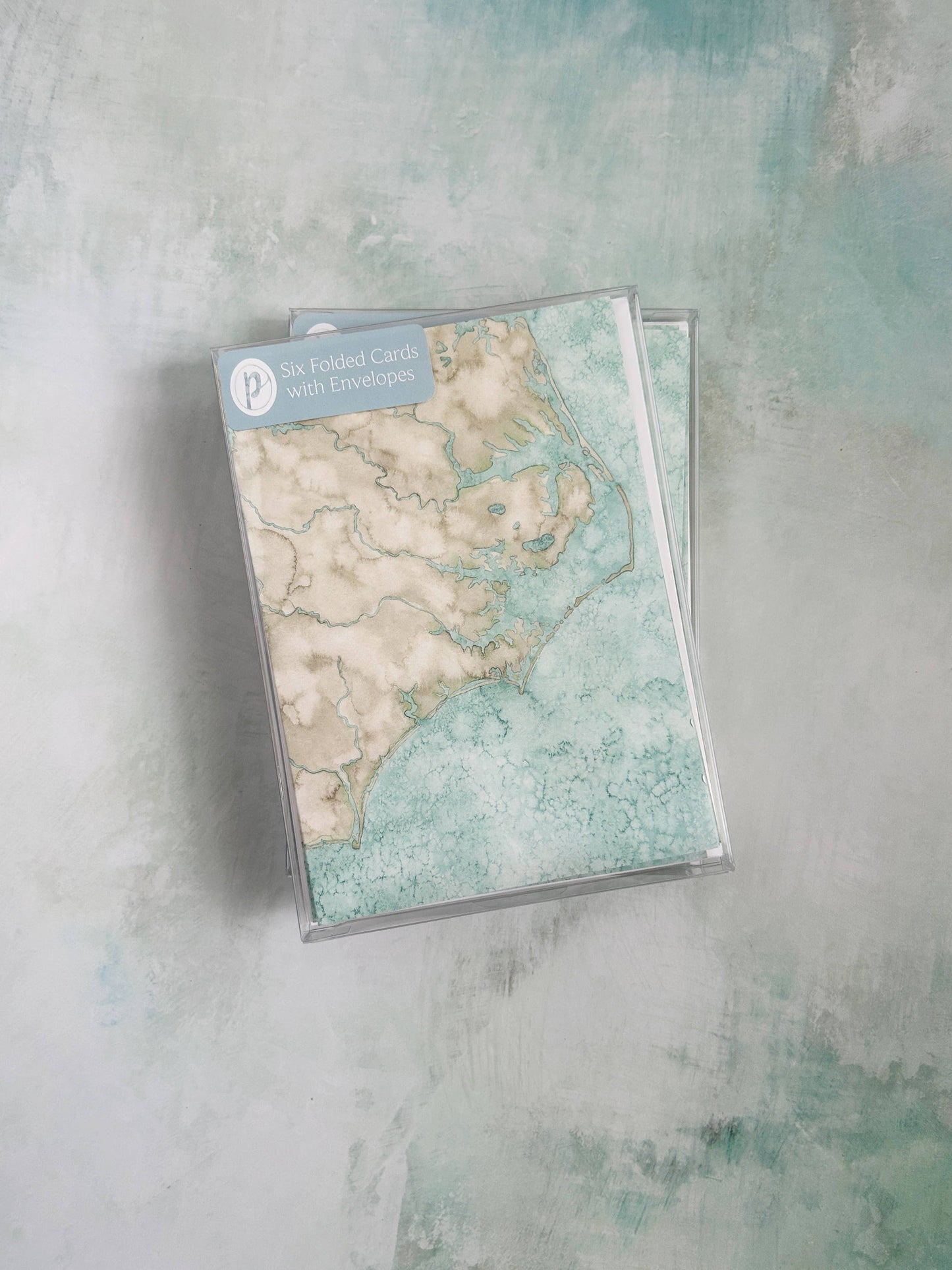 North Carolina Watercolor Map Cards - Box Set Stationery