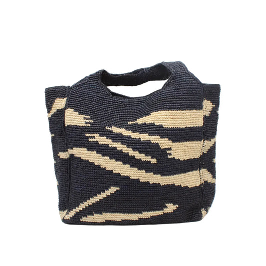 Mamie XL Crochet Straw Basket Handbag