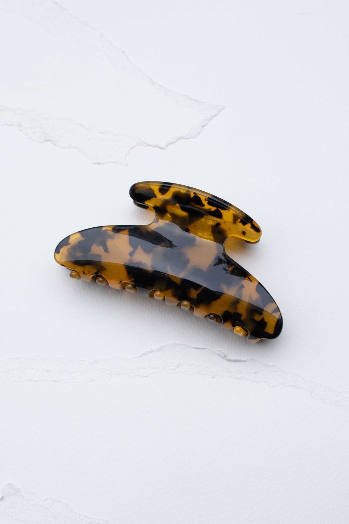 Midnight Gloss Cellulose Acetate Hair Claw Clip