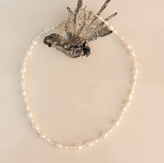 Sea Witch Multi Size White Pearl Necklace
