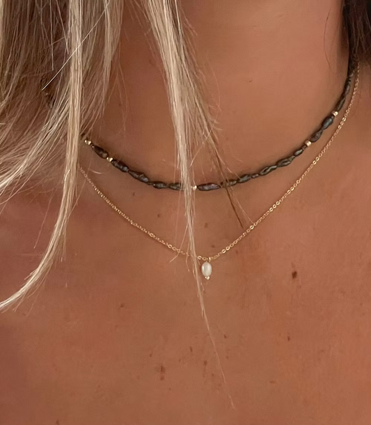 Midnight Pearl Necklace