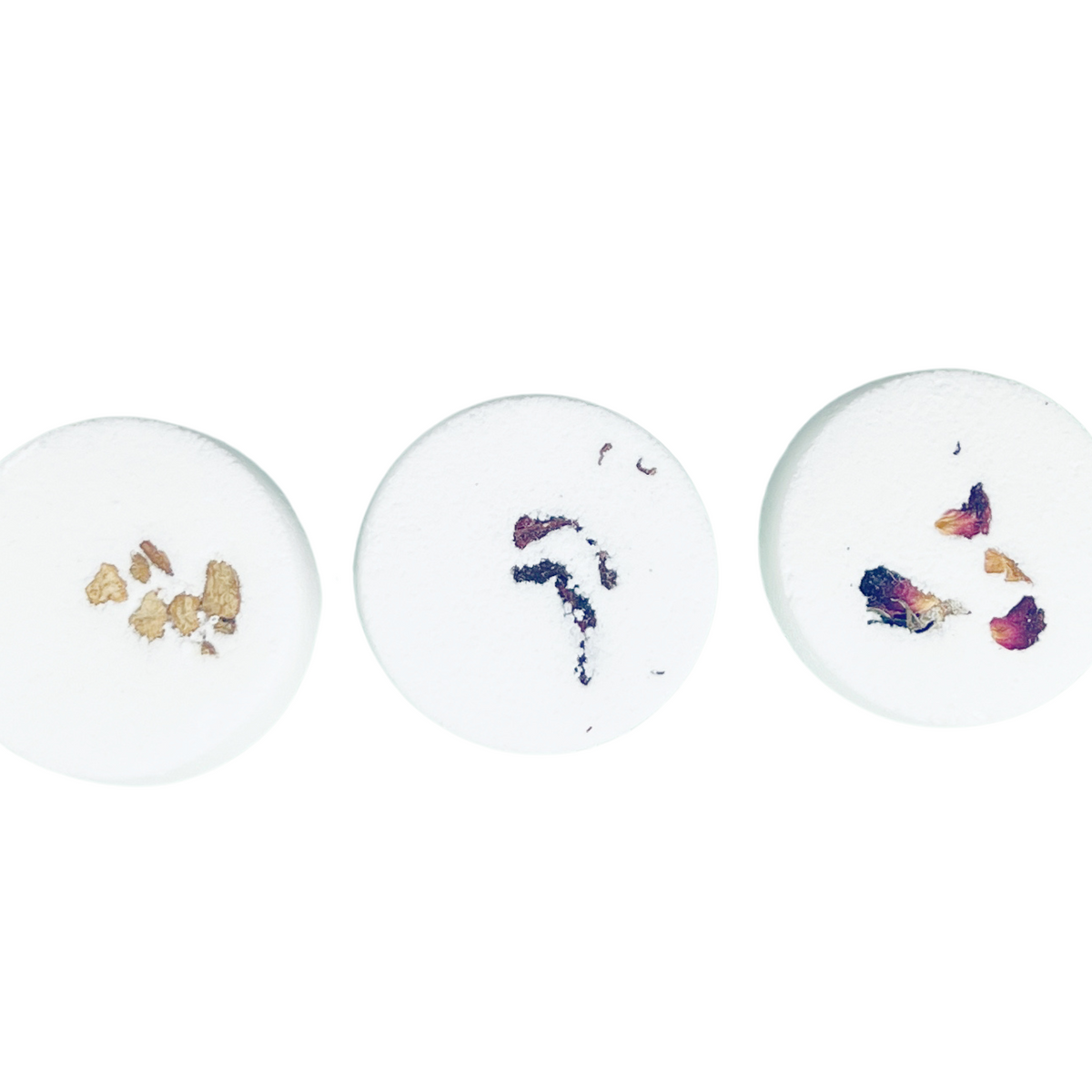 flower tarot shower steamer trio with botanicals