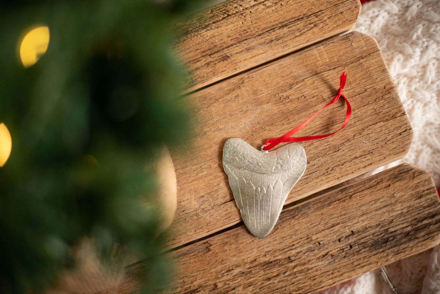 Small Megalodon Tooth Ornament