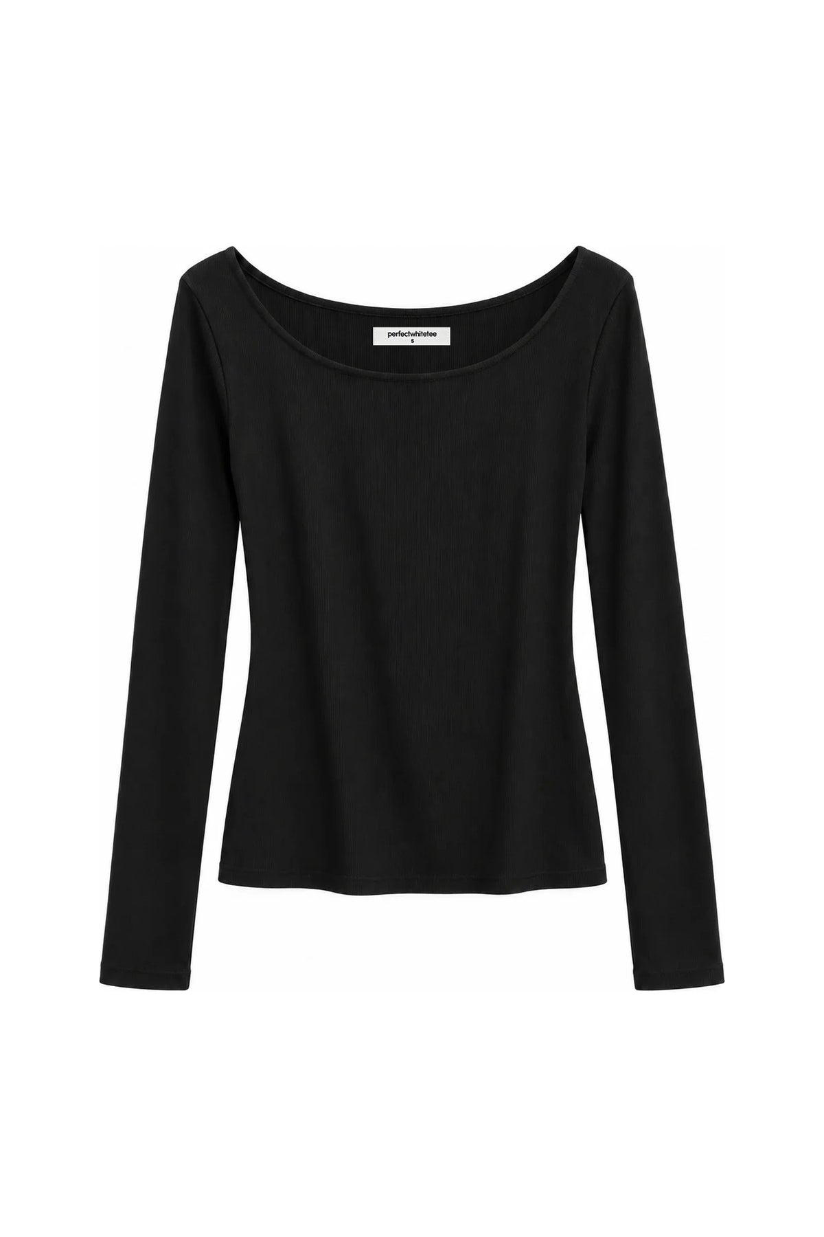 Penelope Modal Cashmere Rib LX Scooped Neck