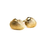 Shell Studs PVD Gold Plated