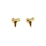 Shark Teeth Studs 10k Gold