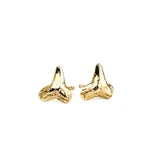 Shark Teeth Studs PVD Gold Plated