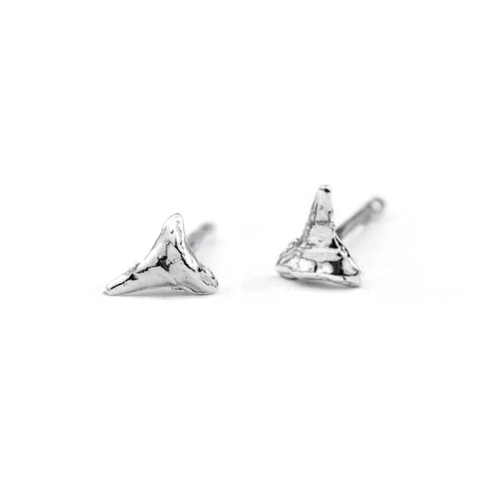 XS Shark Teeth Studs: Sterling Silver