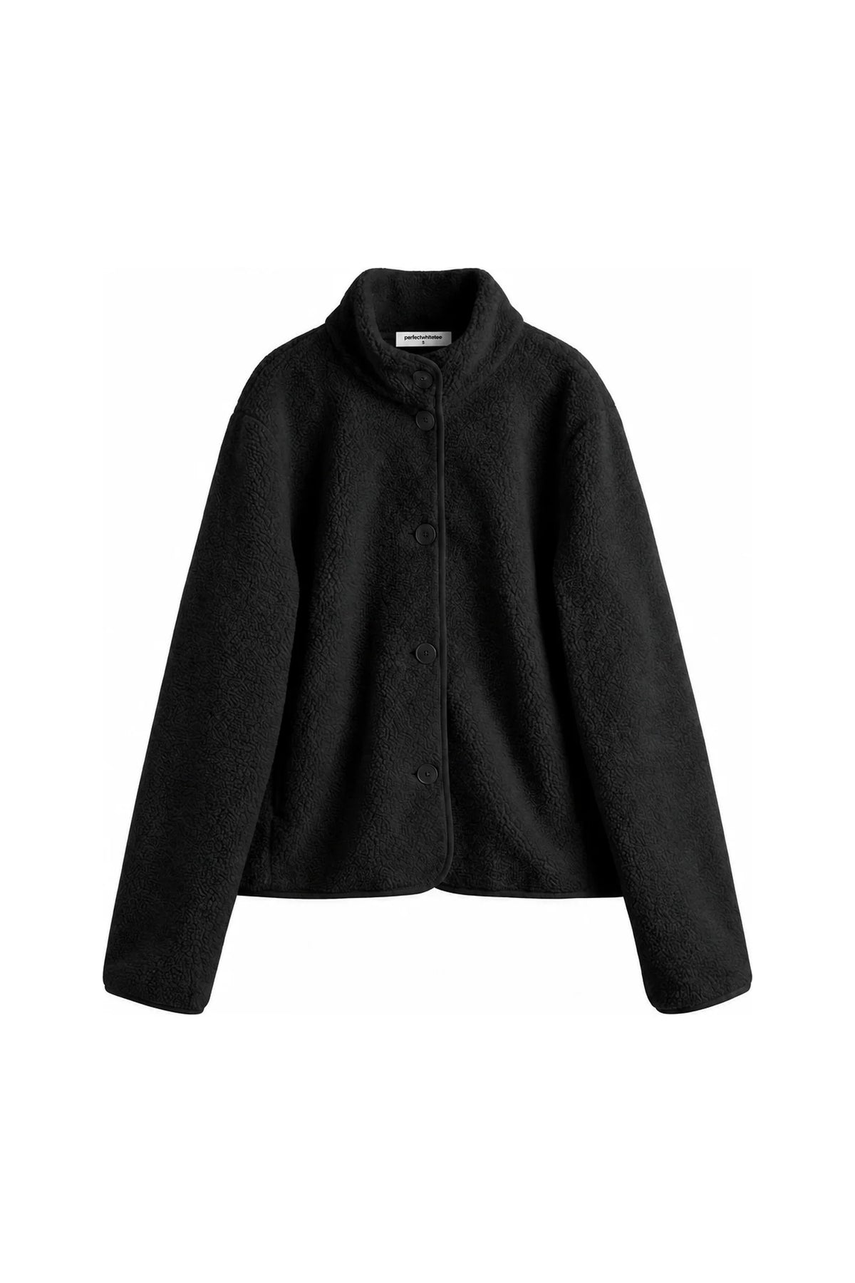 Tara Sherpa Fleece Button Front Jacket