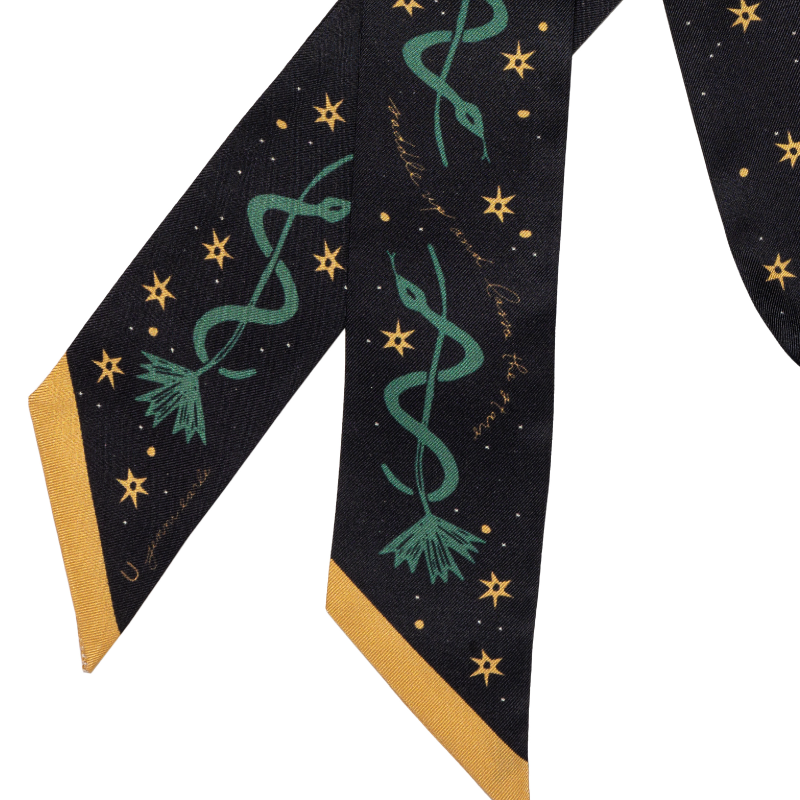 "Saddle up & Lasso the Star" Silk Twilly Scarf