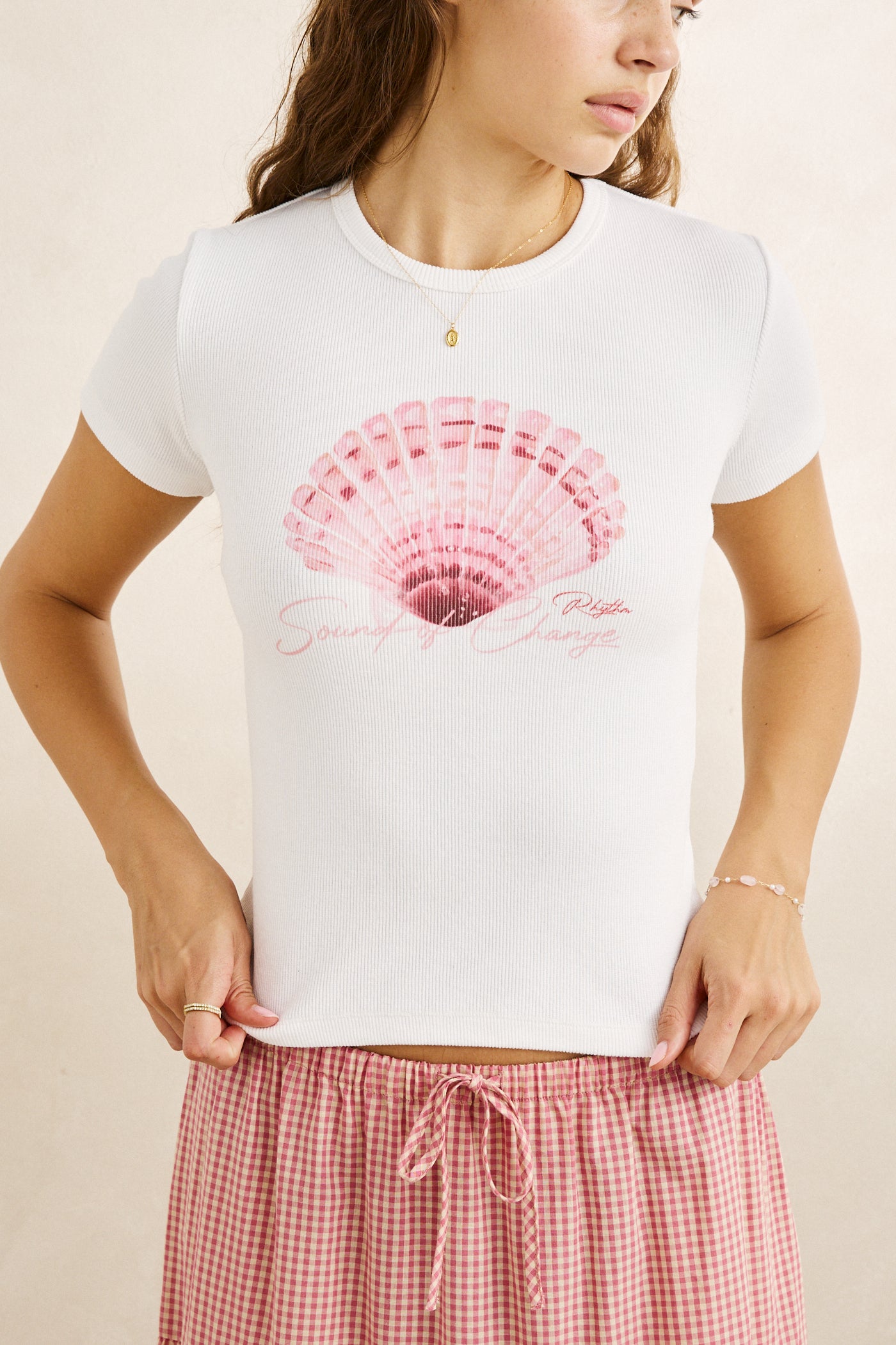 scallop shell tee