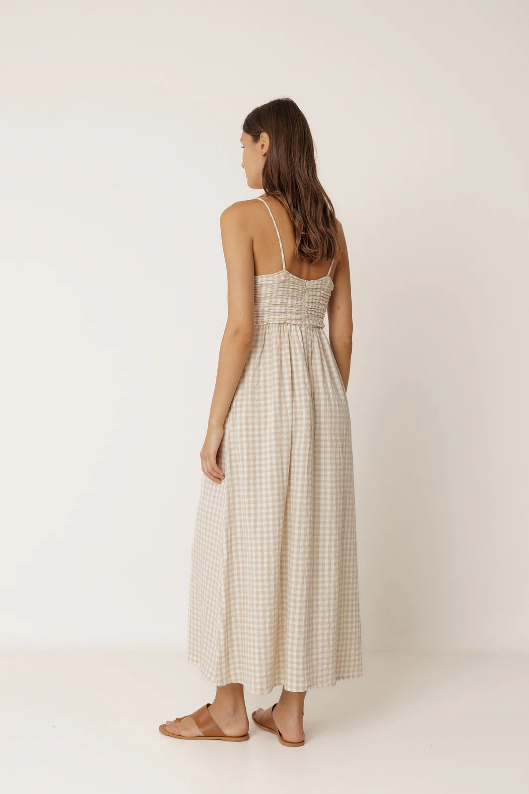 Gingham Strap Dress