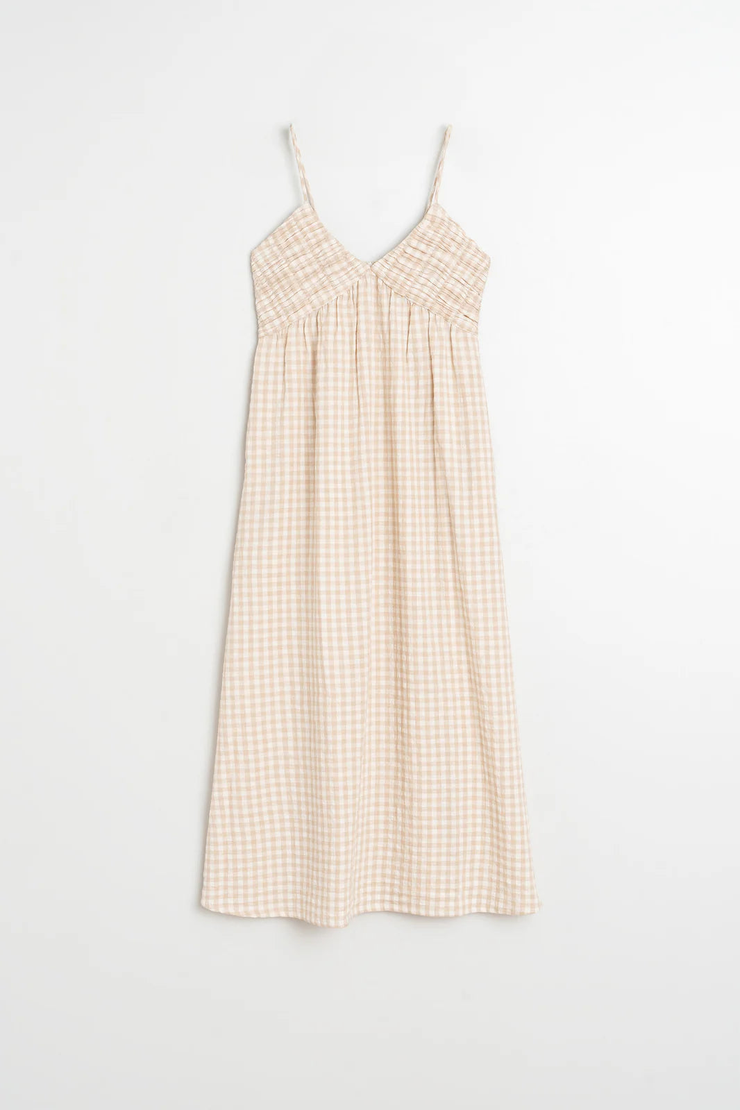 Gingham Strap Dress