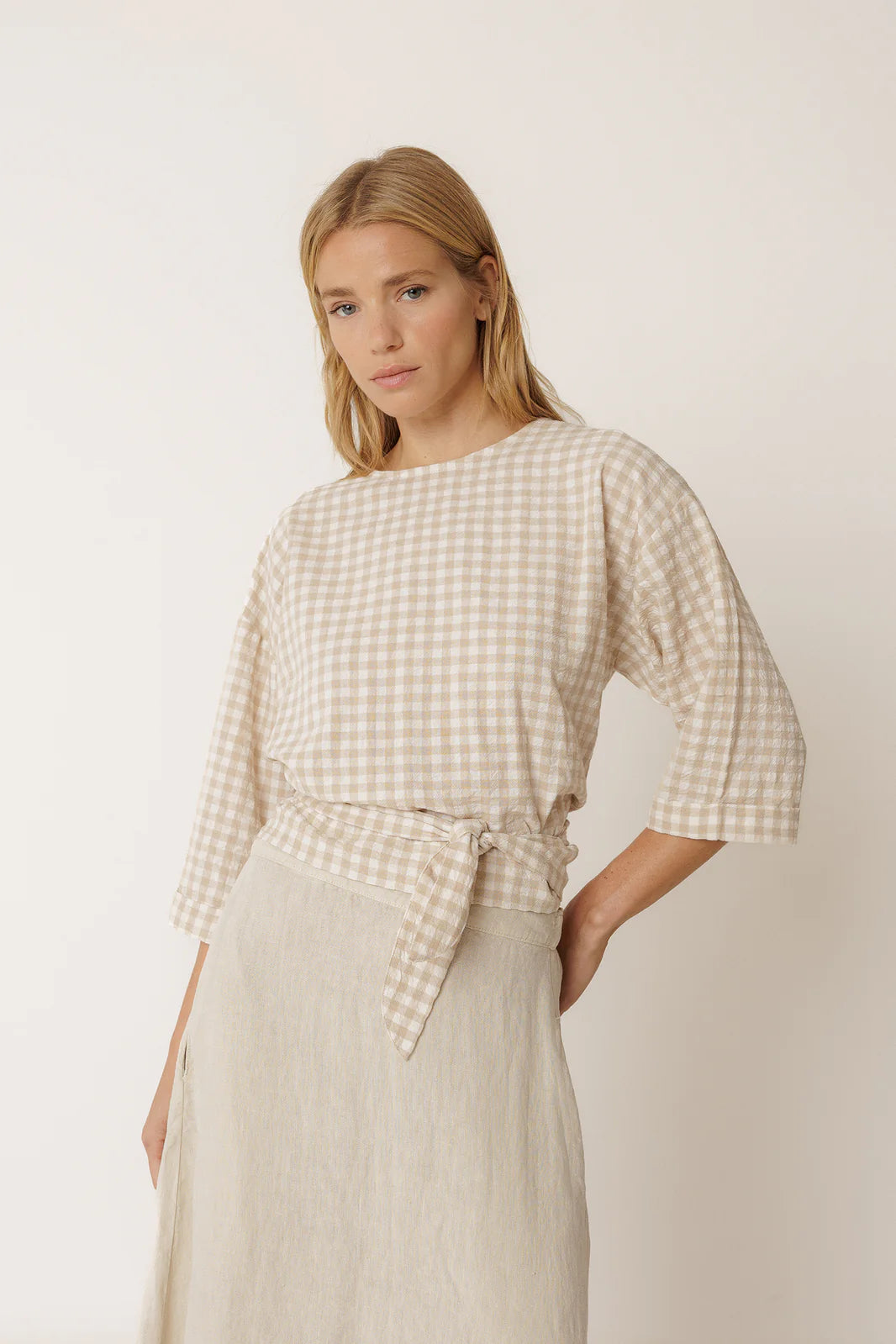Multiposition-Tie Crop Shirt