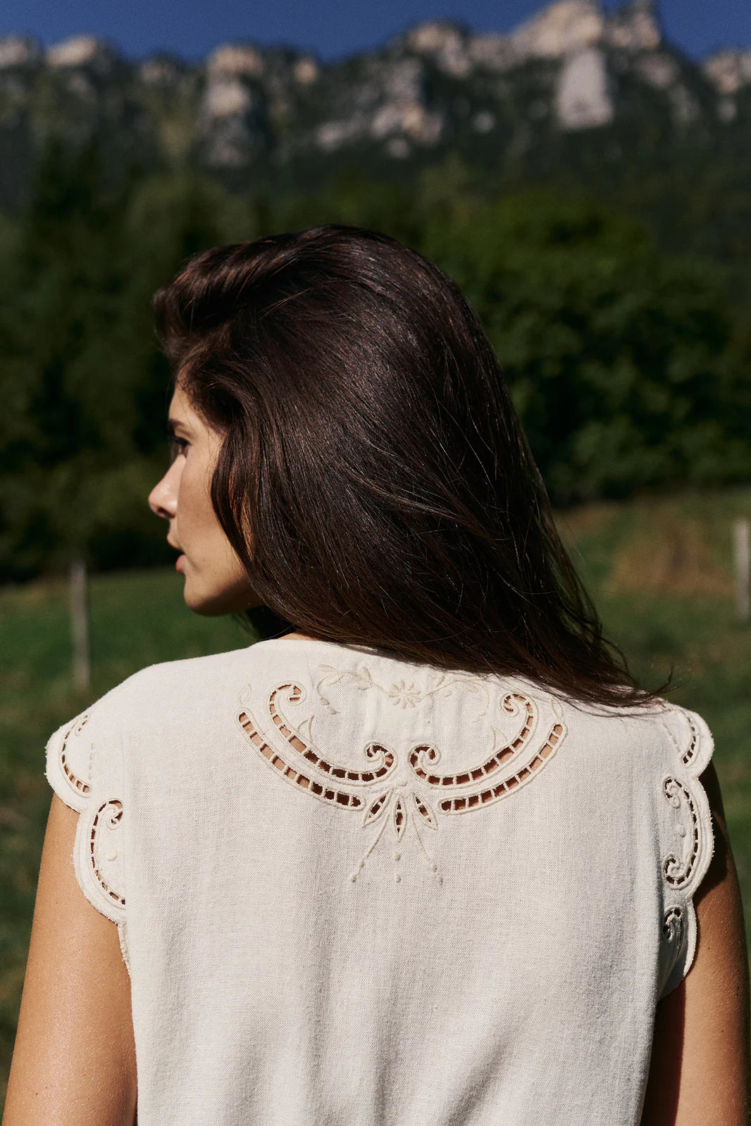 Floral Embroidery Top